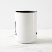 Rosa Halloween Ghost Tasse (Zentrum)