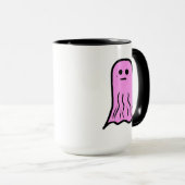 Rosa Halloween Ghost Tasse (VorderseiteRechts)