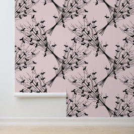 Rosa Halloween Gothic Bat Spooky Branchen Tapete