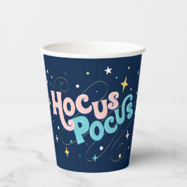 Rosa Halloween, Hocus Pocus Paper Cup Pappbecher