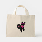 Rosa Halloween-Hundekostüm Mini Stoffbeutel (Rückseite)