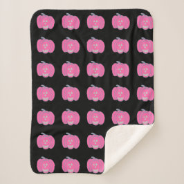Rosa Halloween-Jack-Laternen Sherpadecke