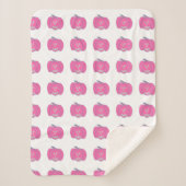 Rosa Halloween-Jack-Laternen Sherpadecke (Vorderseite)