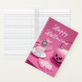 Rosa Halloween Jack Notizblock (Innen)