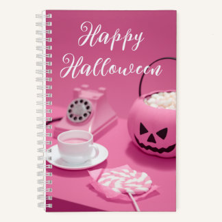 Rosa Halloween Jack Notizblock