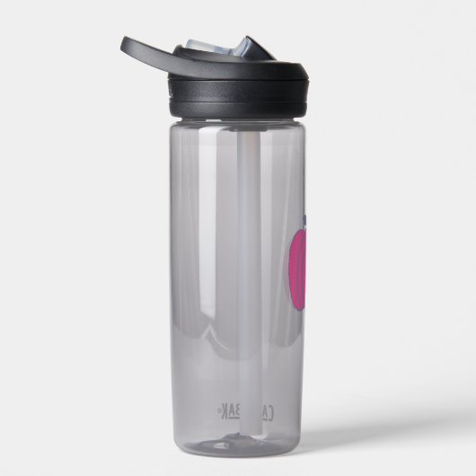 Rosa Halloween-Jack Trinkflasche (Rechts)