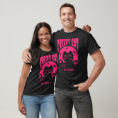 Rosa Halloween-Katze Fledermäuse T-Shirt (Unisex)