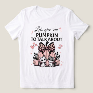 Rosa Halloween-Katzliebhaber-Kürbisshirt mit Schle Tri-Blend Shirt