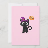 Rosa Halloween Kostüm Partys Kids Niedlich Funny Einladung (Rückseite)