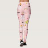 Rosa Halloween-Leggings Leggings (Rückseite)