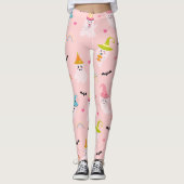 Rosa Halloween-Leggings Leggings (Vorderseite)
