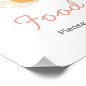 Rosa Halloween Little Boo Essen Schild (Ecke)