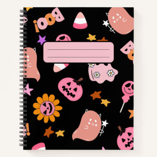 Rosa Halloween Notizblock