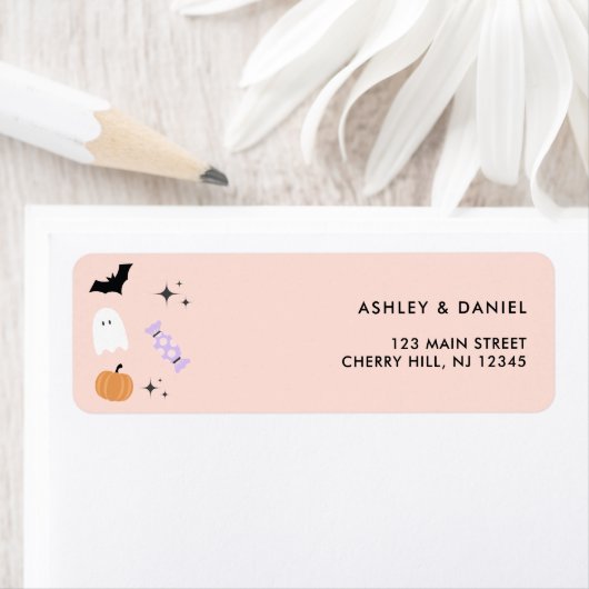 Rosa Halloween-Rücksendeadresse (Insitu)