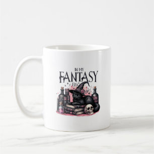 Rosa Halloween-Schwarze Katze-Zauberbücher Tränke Kaffeetasse