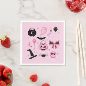 Rosa Halloween Serviette (Beispiel)