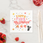 Rosa Halloween Serviette (Beispiel)