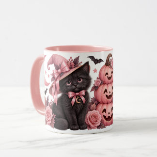 rosa Halloween, süße Geister-Tasse, Coquette-Hallo Tasse
