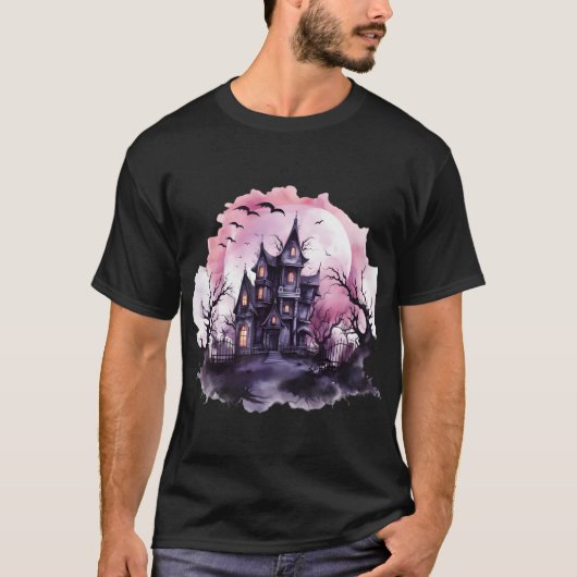 Rosa Halloween T - Shirt (Vorderseite)