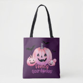 Rosa Halloween Tasche (Vorderseite)