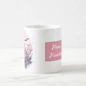 Rosa Halloween Tasse Niedliche Spookie, Spuk Haus (Mittel)