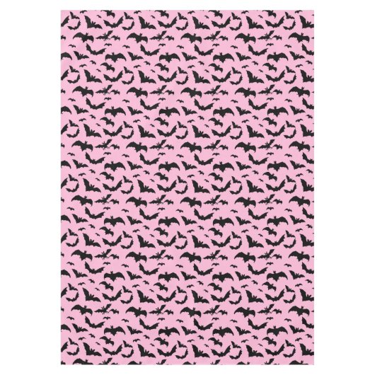 Rosa Halloweenschwarenkäfer Tischdecke (Vorderseite)