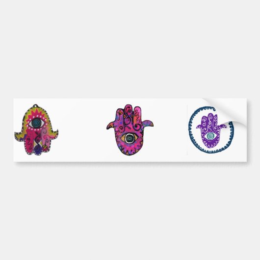 ** ROSA HAMSA ** AUTOAUFKLEBER (Vorne)