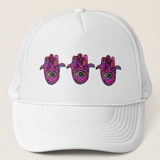 ** ROSA HAMSA ** TRUCKERKAPPE (Vorderseite)