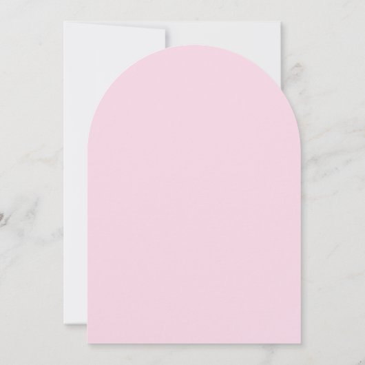 Rosa Hand Drawn Bow & Script Graduation Party Einladung (Rückseite)