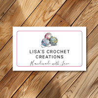 Rosa Handgefertigt mit Liebe Crochet Garn Balls Kl