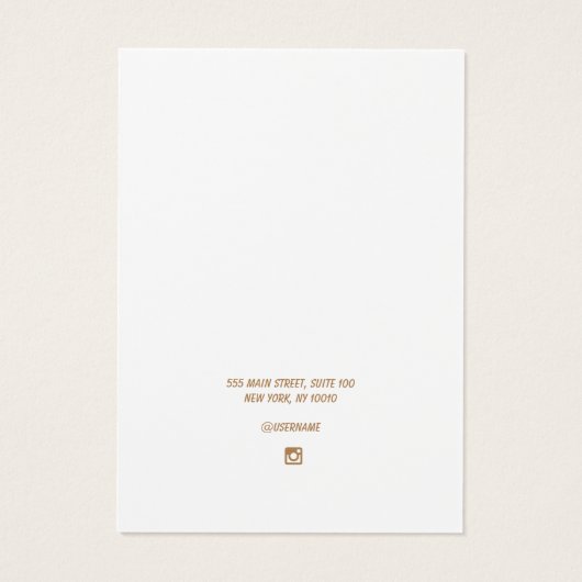 Rosa handgeschriebene Typografie Ohrring-Display-K (Rückseite)