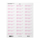 Rosa handgezeichnete Doodle-Abschlussadresse in We (Vorne)