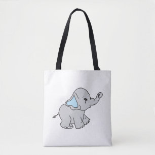 Rosa Handgezeichnete Elefantenmuster Elefant Carto Tasche