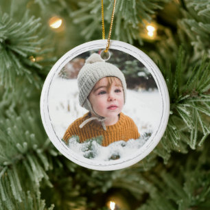 Rosa handgezeichnete Sterne rund um das Weihnachts Keramik Ornament