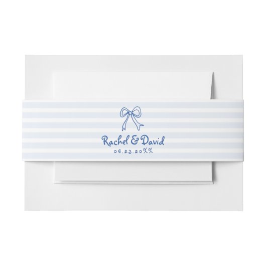 Rosa handgezogener Bogen und Streifen Einladungsbanderole (Vorderseite Beispiel)