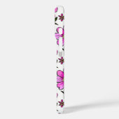 Rosa handrawn Blume glänzen blumengeschmückt Case-Mate iPhone Hülle (Rückseite / Links)