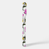 Rosa handrawn Blume glänzen blumengeschmückt Case-Mate iPhone Hülle (Rückseite / Rechts)