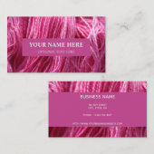 Rosa Handspinngarn Visitenkarte (Vorne/Hinten)