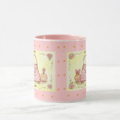 Rosa Handtasche Parfümflasche Kaffeetasse (Zentrum)