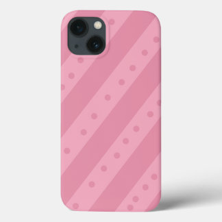 Rosa Handyhülle mit Streifen und Punkten Case-Mate iPhone Hülle