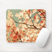 Rosa Hartriegel-Blumen Mousepad (Mit Mouse)