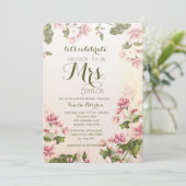 Rosa Hartriegel-Einladung Einladung (Stehend Vorderseite)