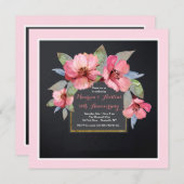 Rosa Hartriegel-Einladung Einladung (Vorne/Hinten)