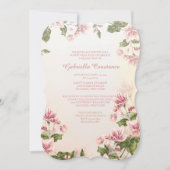 Rosa Hartriegel-Einladung Einladung (Vorderseite)