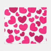 Rosa Harze Fleecedecke (Vorderseite (Horizontal))