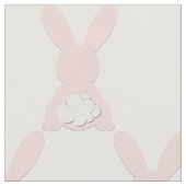 Rosa Häschen-Baumwollgewebe Stoff (Nahaufnahme)