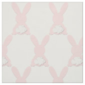 Rosa Häschen-Baumwollgewebe Stoff (Muster)