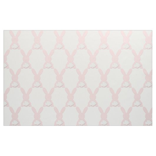 Rosa Häschen-Baumwollgewebe Stoff (Fat Quarter (45,7 x 55,9 cm))
