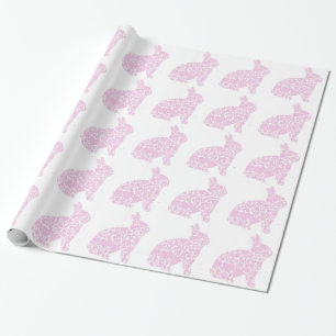 Rosa Häschen-Packpapier Geschenkpapier