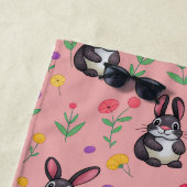 Rosa Hase Kinder Strandtuch (Beispiel)